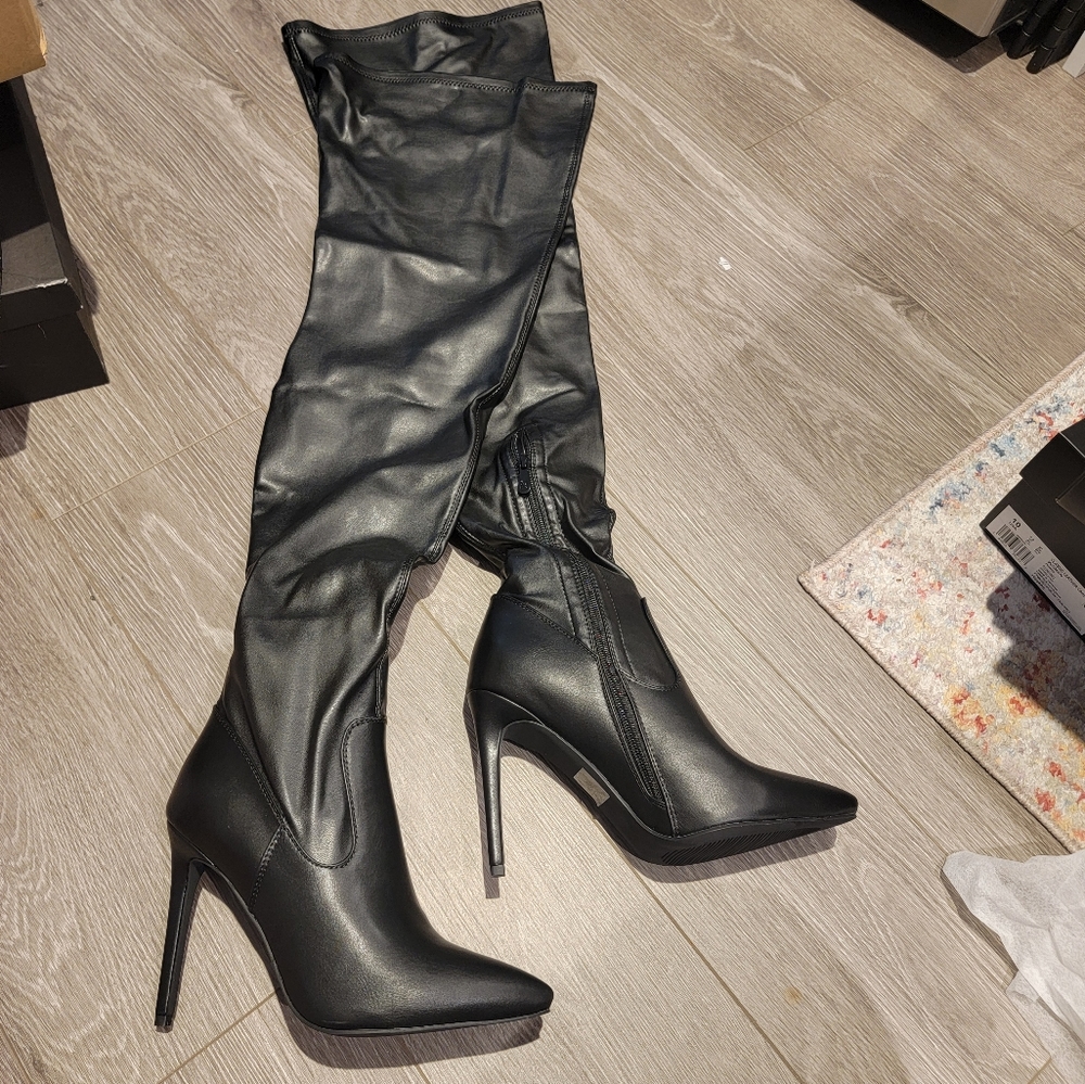 *NEW* AZALEA WANG MILEY STILETTO STRETCH THIGH BOOT